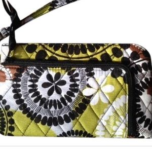 Vera Bradley cocoa moss wallet/crossbody
